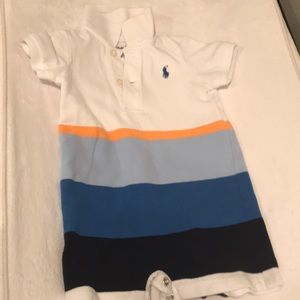 Ralph Lauren polo striped short onesie size 3mo
